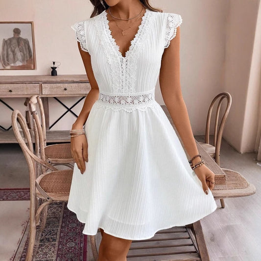 Robe Élégance Décontractée Découpe